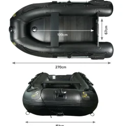 Bateau Pneumatique Carp Spirit Black Boat Alu 270