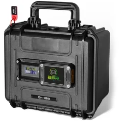 Batterie Lithium Bsr Eco Lifepo4 12V100 Amp