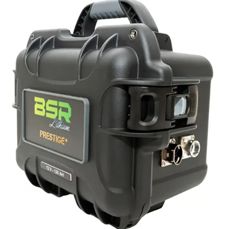 Batterie Lithium Bsr Prestige Lifepo4 Gen3+ 12V100ah +1 Sortie Régulée Sondeur Et Chargeur Non Étanche 10A