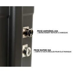 Batterie Lithium Bsr Prestige Lifepo4 Gen3+ 36V100ah +1 Sortie Régulée Sondeur Et Chargeur Non Étanche 10A