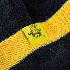 Bonnet Black Cat Beanie Hat - Noir/Jaune