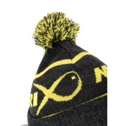 Bonnet Fox Matrix Lime & Grey Bobble Hat - Gris
