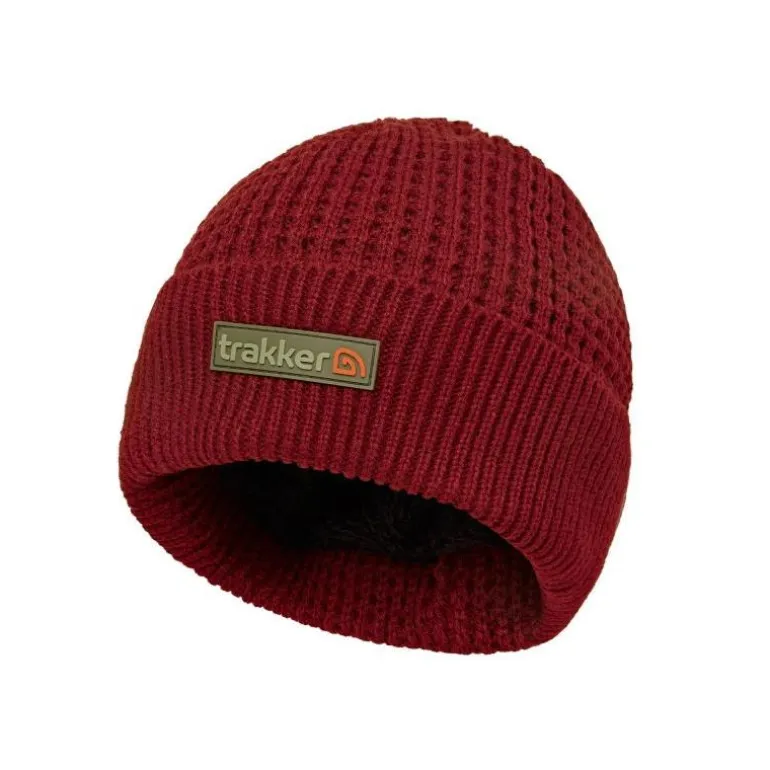 Bonnet Trakker Plum Textured Beanie - Bordeaux