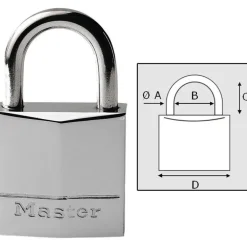 Cadenas Master Lock Laiton Chrome