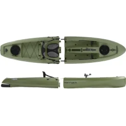 Kayak Point 65°N Mojito Angler Solo Sit-On-Top Modulable - Vert