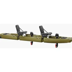 Kingfisher Duo Kayak De Pêche Point 65°N Modulable Deux Places - Vert Armée