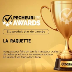 Épuisette Raquette Pafex Flynet Manche Carbone Rouge - Liège - Filet Anti-A