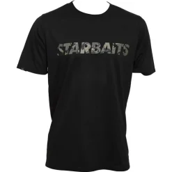 Tee Shirt Manches Courtes Homme Starbaits Tee-Shirt Black Camo